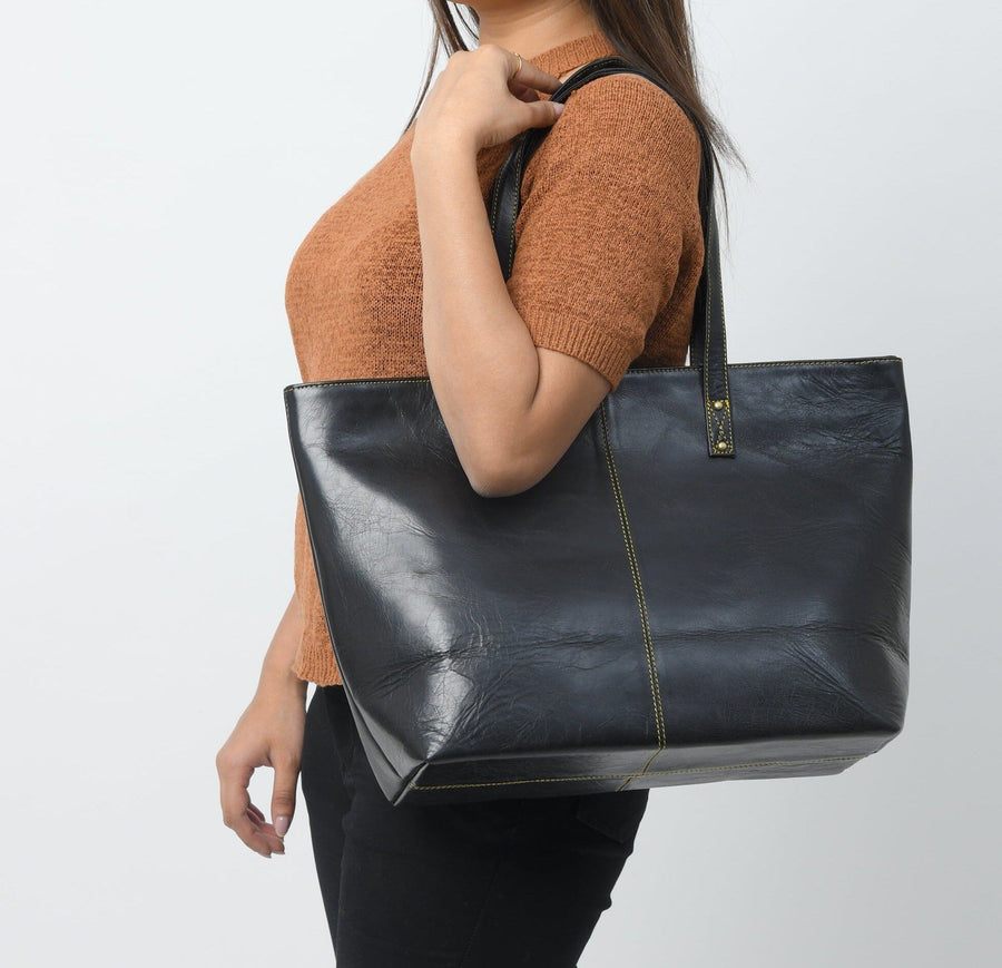 The Kim Tote Bag- Black - Glamourous Grace