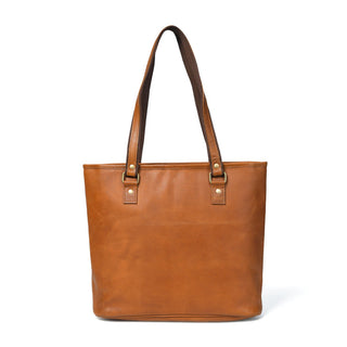 Classic Chic Genuine Leather Tote - Glamourous Grace