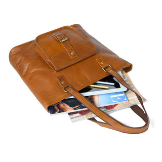 Classic Chic Genuine Leather Tote - Glamourous Grace
