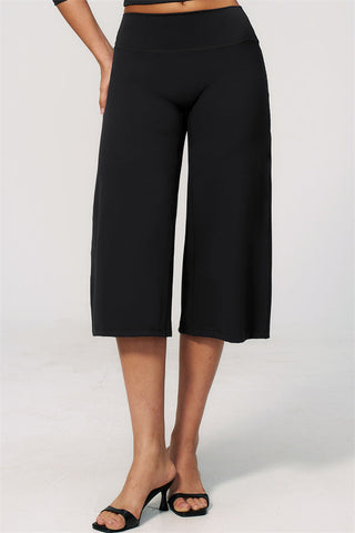 The Natalia Half-Sleeve Top Wide-Leg Crop 2-Piece Set