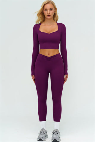 The Lushness Long Sleeve Crop top