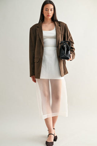 Sadie Brown Suede Blazer