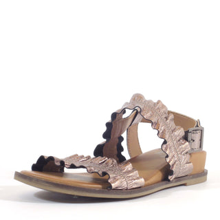 Roche Ruched Leather Sandals - Glamourous Grace