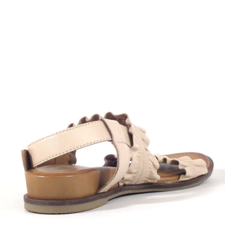 Roche Ruched Leather Sandals - Glamourous Grace