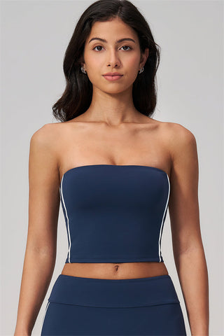 The Breathe Tube Top Straight Leg Pants 2-Piece Set
