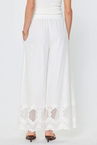 Layla Embroidered Wide Leg Pants - Glamourous Grace