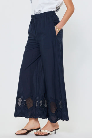Layla Embroidered Wide Leg Pants - Glamourous Grace