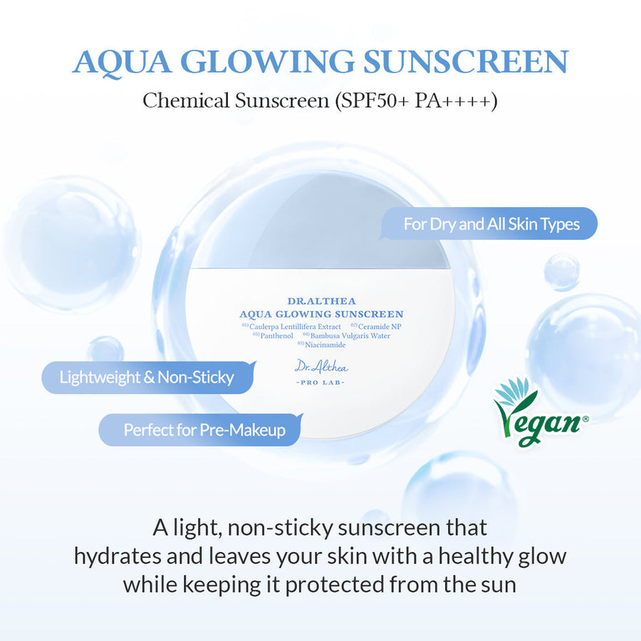 Dr. Althea Aqua Glowing Sunscreen SPF50+ PA++++ - Glamourous Grace