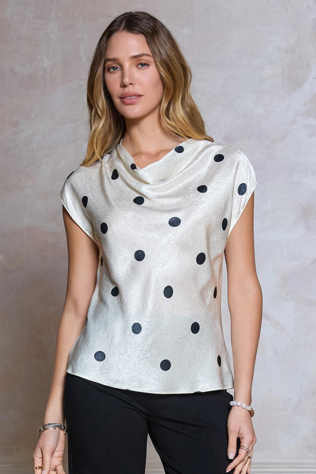 Kia Polka Dot Top - Glamourous Grace