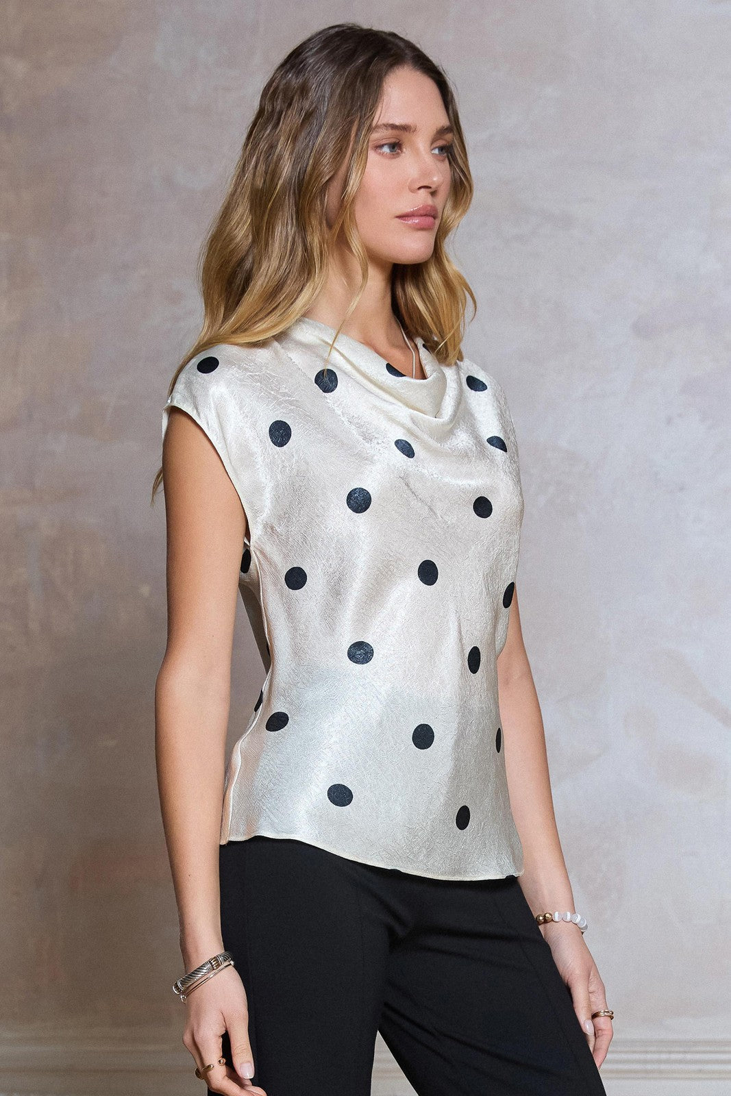 Kia Polka Dot Top - Glamourous Grace