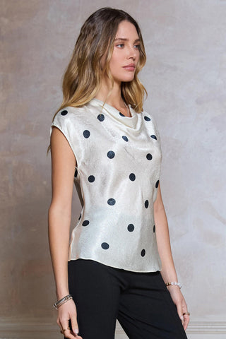 Kia Polka Dot Top - Glamourous Grace