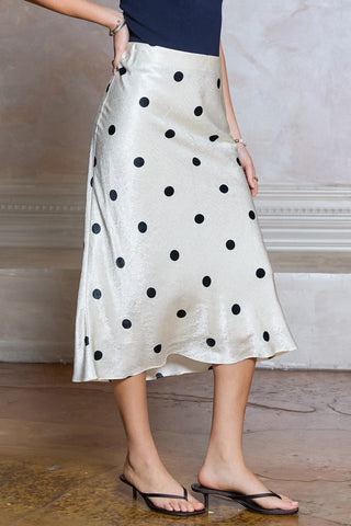 Kia Polka Dot Midi Skirt - Glamourous Grace