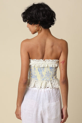 Savannah Strapless Floral Top - Glamourous Grace