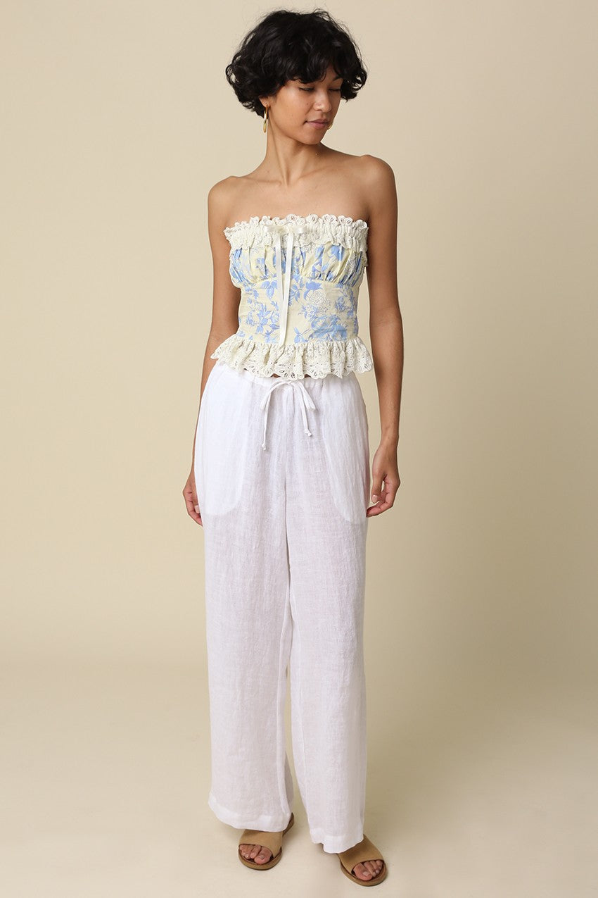 Savannah Strapless Floral Top - Glamourous Grace