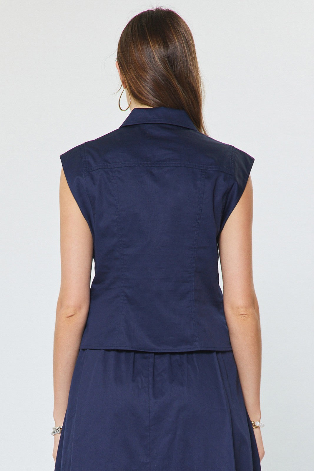 Deanna Navy Top