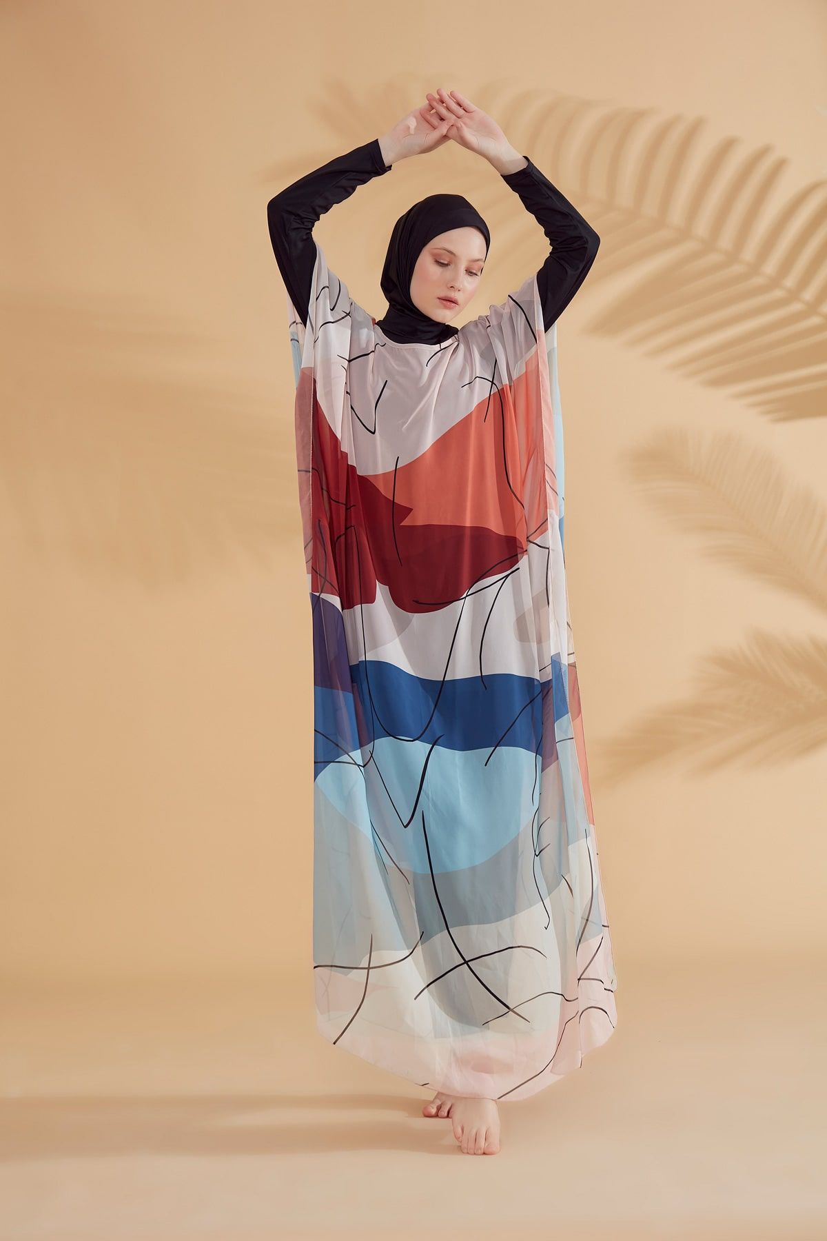 Colourful Pareo Kimono P2340 - Glamourous Grace