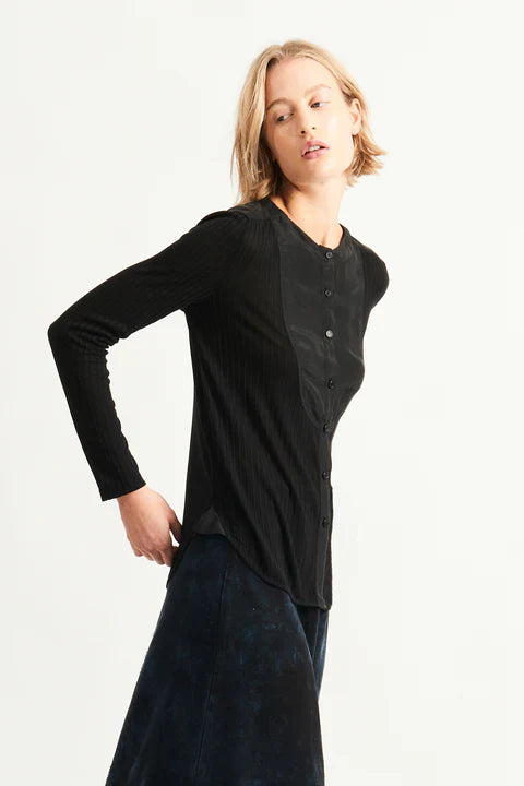 Raquel Allegra Silk Elia Top - Glamourous Grace