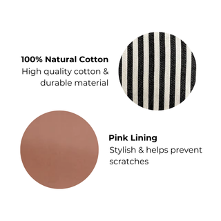 Couture Jewelry Roll, Medium – Striped - Glamourous Grace