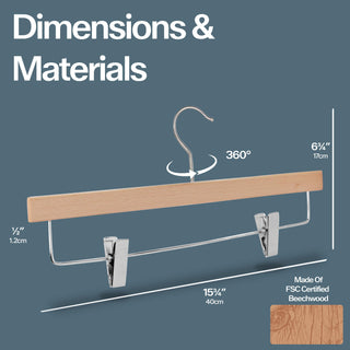 Metropolis Series, Pant/Skirt Clip Hanger, Natural