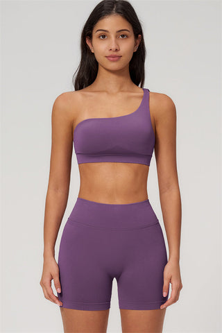 The Empower One-Shoulder Sports Bra