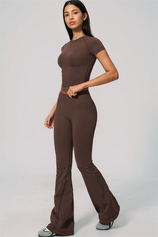 The Velvetine T-shirt Flared Leggings 2-Piece Set