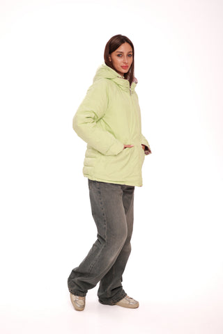 Reversible Demi-Season Jacket in Iris/Lemongrass