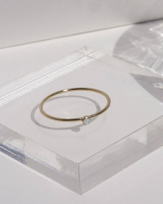 Dia Opal Ring 14K Gold Filled