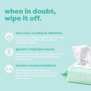 Feel Good Skin | Gentle Cleanse Makeup Remove Facial Wipes - 50 count - Glamourous Grace