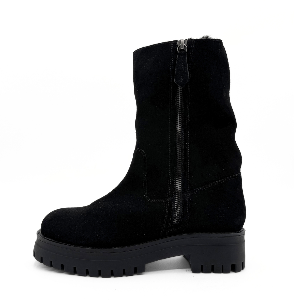 Congo Suede Shearling Booties
