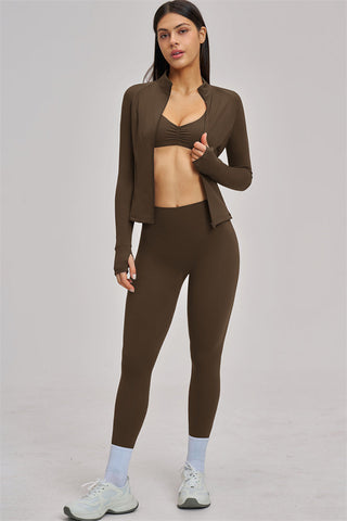 The Swoon Jacket Sports Bra Leggings 3-Piece Set
