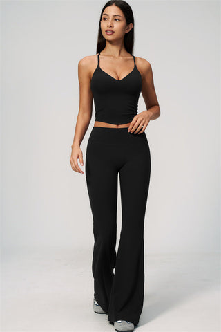 The Zura Tank Top Flared Leggings 2-Piece Set