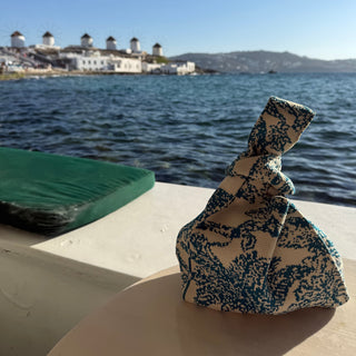 The Palm Beach Blue Handbag - Glamourous Grace