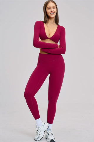 The Zestful Long Sleeve Crop Top