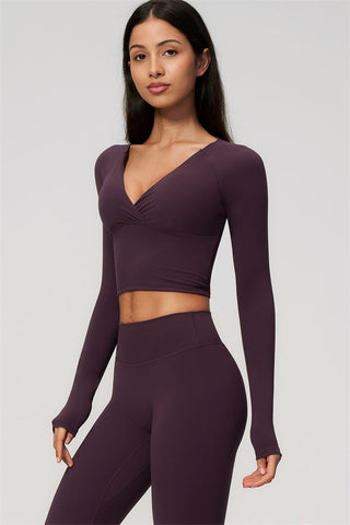 The Lox Long Sleeve Crop top Leggings 2-Piece Set