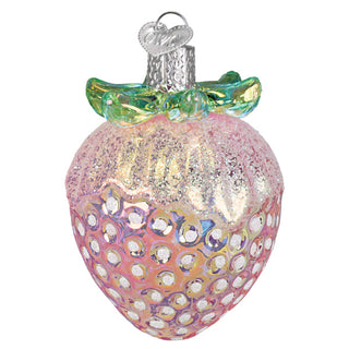 Shimmering  Strawberry Ornament