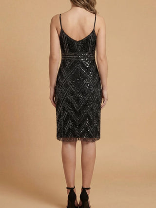 Lara 28860 - Beaded Flounce Dress - Glamourous Grace