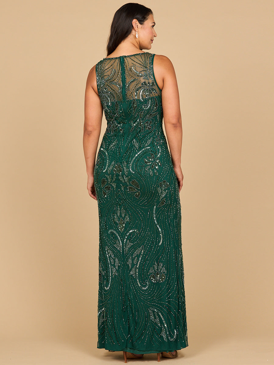 Beaded High Neckline Gown | 28868 - Glamourous Grace