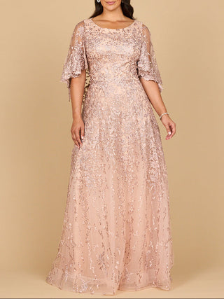 Cape Sleeve Mother's Gown | 28881 - Glamourous Grace