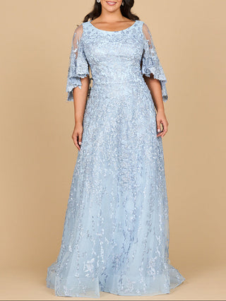 Cape Sleeve Mother's Gown | 28881 - Glamourous Grace