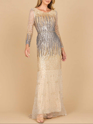 Mermaid, Beaded Long Sleeve Gown | 28886 - Glamourous Grace