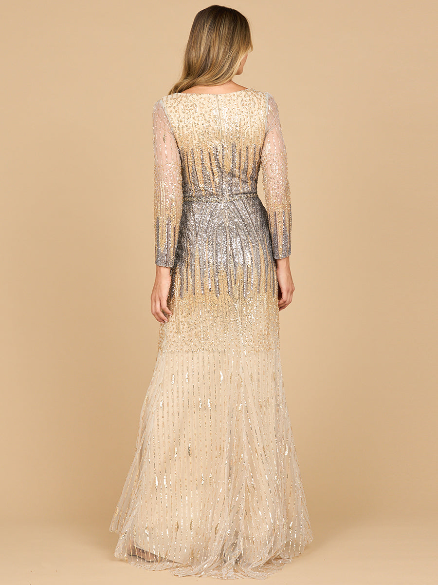 Mermaid, Beaded Long Sleeve Gown | 28886 - Glamourous Grace