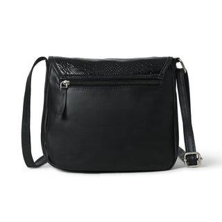 The Croco Satchel- Black - Glamourous Grace