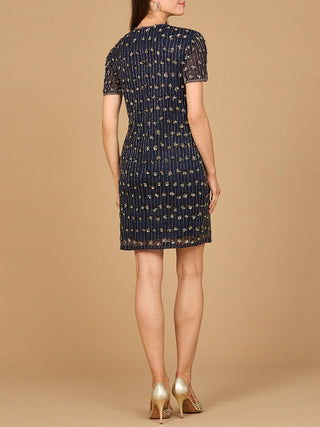 Fancy Beaded T-Shirt Dress - Glamourous Grace