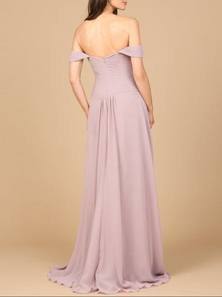 Off Shoulder Chiffon Dress - Glamourous Grace
