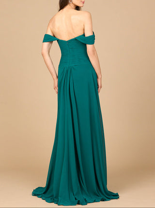 Off Shoulder Chiffon Dress - Glamourous Grace