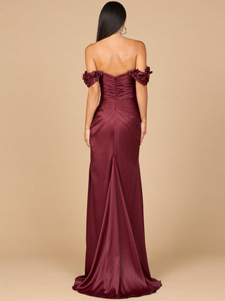 Off Shoulder Crepe Gown - Glamourous Grace