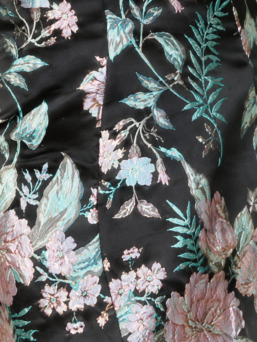 Fitted, Mermaid Brocade Gown - Glamourous Grace