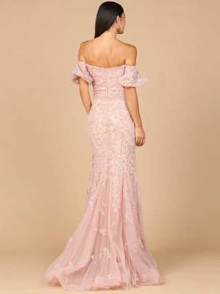 Lace, Off Shoulder Mermaid Gown - Glamourous Grace