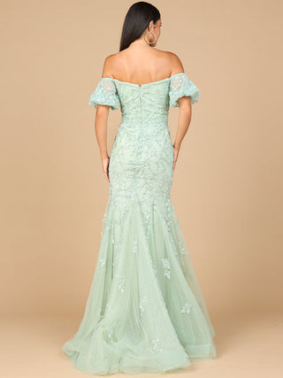 Lace, Off Shoulder Mermaid Gown - Glamourous Grace