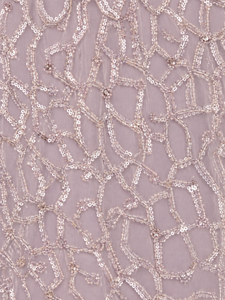 Beaded Lace Gown with Cape Sleeves - Glamourous Grace